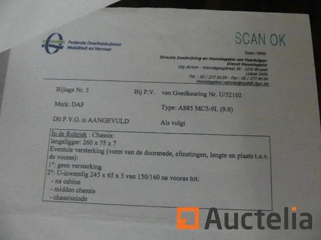 Ref:7520 - container vrachtwagen daf as85 mc5-9l - afbeelding 44 van  49