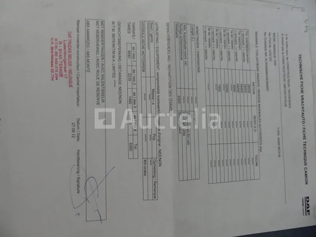 Ref:7608 - daf fascf 85 container vrachtwagen - afbeelding 35 van  47
