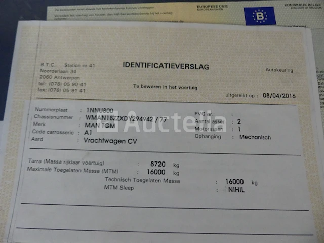 Ref:8087 - man tgm bakwagen - afbeelding 22 van  43
