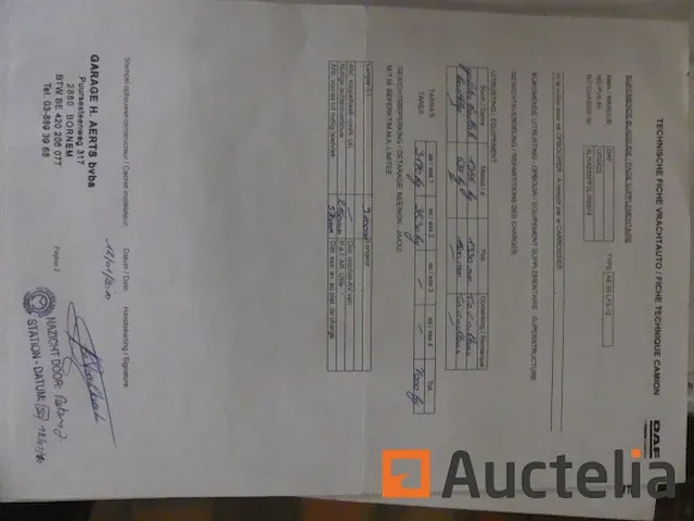Ref:8520 - vrachtwagen hatchback met laadklep daf ae 55 lf5-12 - afbeelding 40 van  52