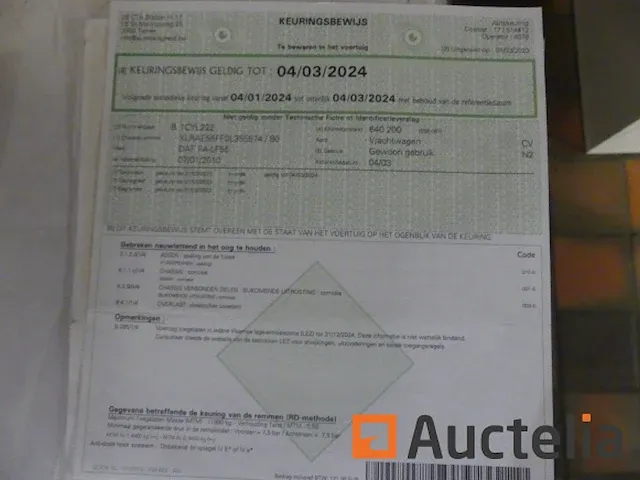 Ref:8520 - vrachtwagen hatchback met laadklep daf ae 55 lf5-12 - afbeelding 48 van  52