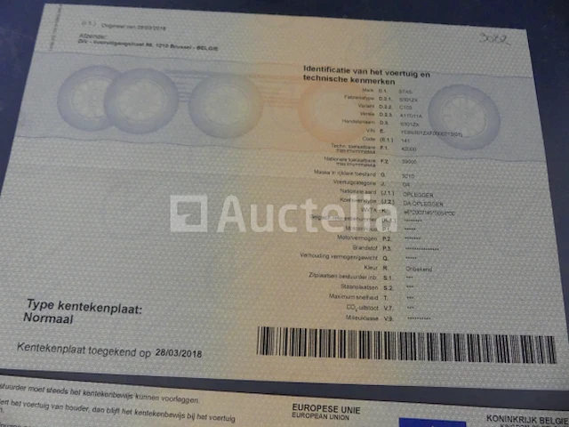 Ref:9082 - stas s301zx walking vloer aanhanger - afbeelding 20 van  27