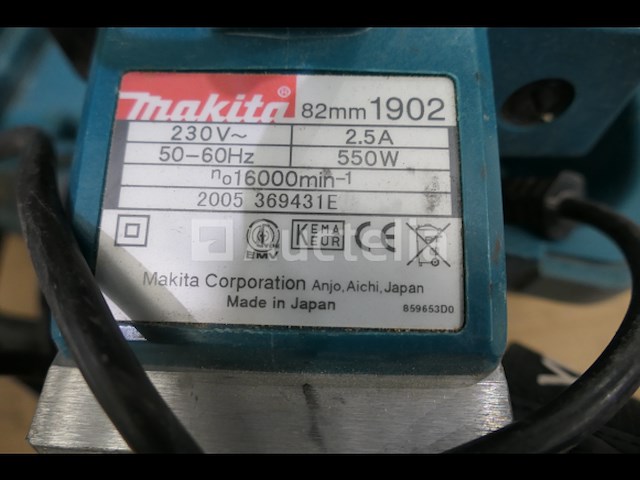 Ref:922601002 - makita 1902 elektrische schaafmachine - afbeelding 4 van  5