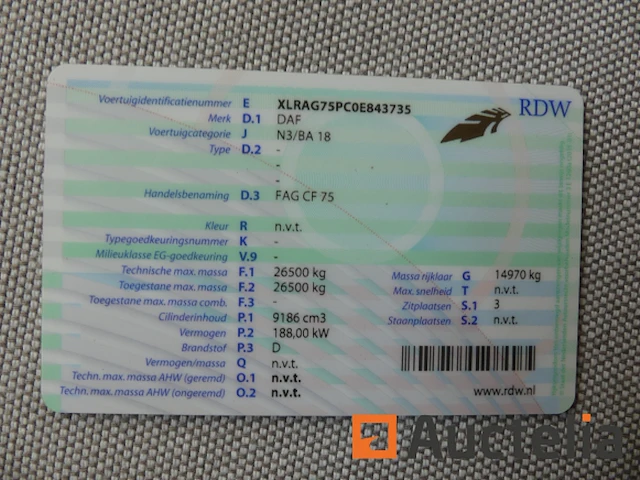 Ref:bx-ps-13 - vuilniswagen daf fag cf 75 (2010-390.475 km) - afbeelding 7 van  42