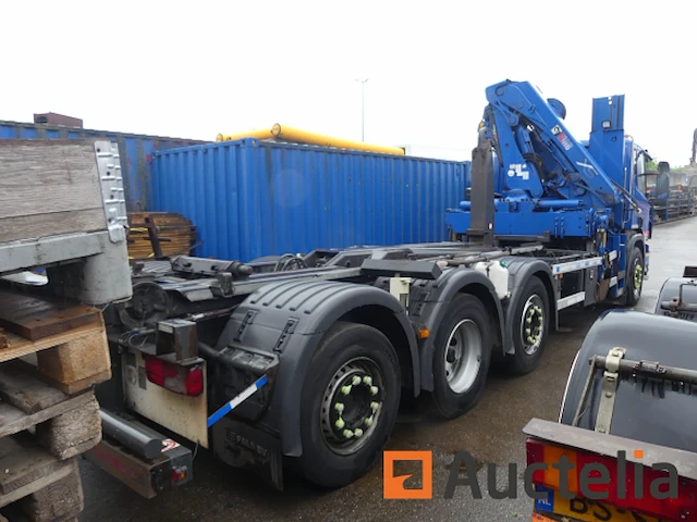 Ref:bz-rd-89 - containervrachtwagen met kraan scania p360 b 8x2/*6 (2011-759.907 km) - afbeelding 12 van  57