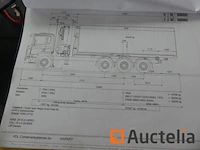 Ref:bz-rd-89 - containervrachtwagen met kraan scania p360 b 8x2/*6 (2011-759.907 km) - afbeelding 52 van  57