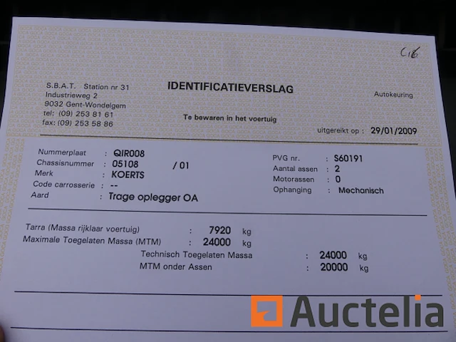 Ref:c16 - koerts wk 24 dump trailer - afbeelding 2 van  21