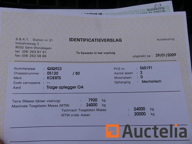 Ref:c17 - koerts wk 24 kipper aanhangwagen - afbeelding 17 van  23