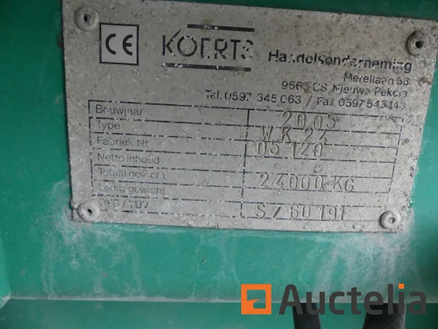 Ref:c17 - koerts wk 24 kipper aanhangwagen - afbeelding 22 van  23