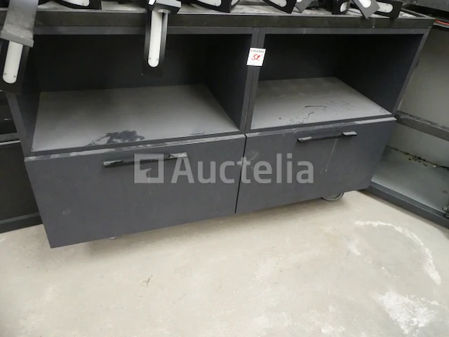 Ref:dépôt renkin - dubbelzijdige servicekast met wielen - afbeelding 1 van  3