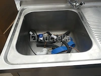 Ref:depot renkin - roestvrijstalen dompelgootsteen met achterwand - afbeelding 4 van  5