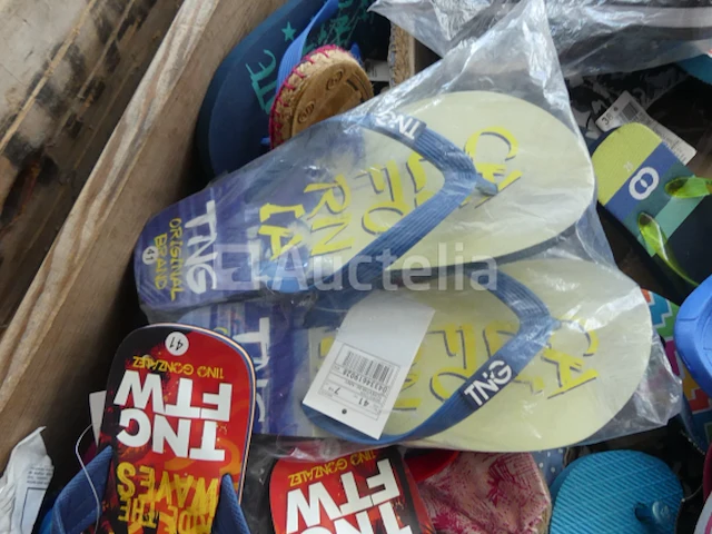Ref:doos 3 - 200 paren diverse teenslippers/pantoffels - afbeelding 3 van  11