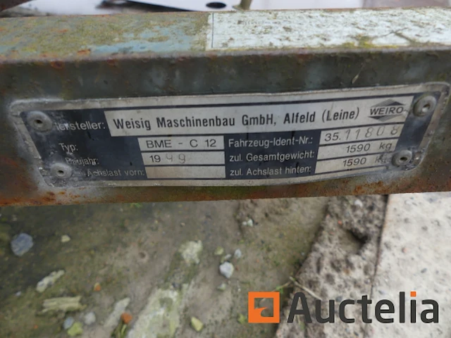 Ref:e109 - weiro bme c12 aanhangwagen - afbeelding 3 van  13