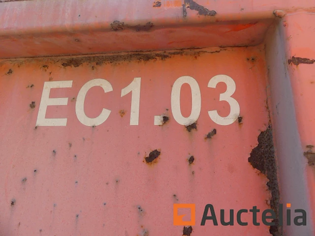 Ref:ec1.03 - gesloten container 16 m³ ang - afbeelding 2 van  12
