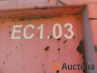 Ref:ec1.03 - gesloten container 16 m³ ang - afbeelding 2 van  12