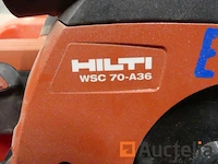 Ref:ec365 - cirkelzaag op accu hilti wsc 70-a36 - afbeelding 2 van  7