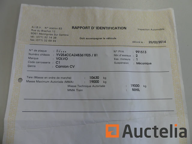 Ref:imat : pli988 - vrachtwagen kipper + hulp hijskraan volvo fle6e 19.0 (2004-216.733 km) - afbeelding 3 van  31