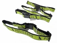 Reflecterende halsbanden met opschrift police dog 50x2.5 cm - afbeelding 1 van  1
