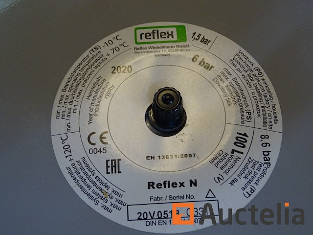 Reflex expansievat 100 l reflex n100 - afbeelding 3 van  8