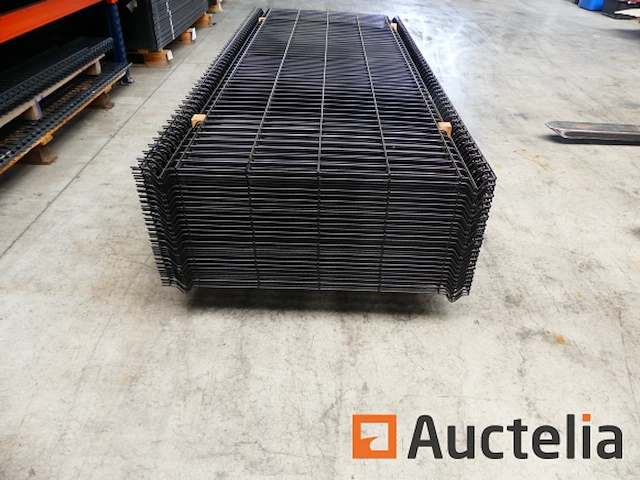 Ref:n010127 - 50 stijve hek panelen nylofor 3d paneel 9005 200 x 50 - afbeelding 1 van  4