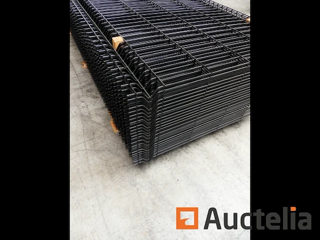 Ref:n010127 - 50 stijve hek panelen nylofor 3d paneel 9005 200 x 50 - afbeelding 2 van  4