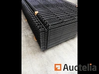 Ref:n010127 - 50 stijve hek panelen nylofor 3d paneel 9005 200 x 50 - afbeelding 2 van  4
