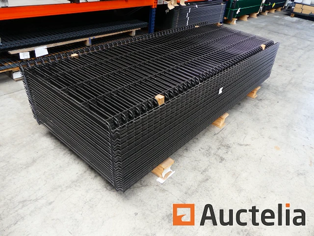 Ref:n010127 - 50 stijve hek panelen nylofor 3d paneel 9005 200 x 50 - afbeelding 3 van  4