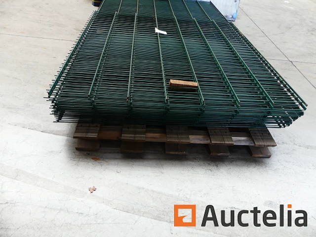 Ref:n010167 - 11 stijve hek panelen betafence nylofor city/nylofor f paneel 6005 220 x 50 - afbeelding 2 van  4