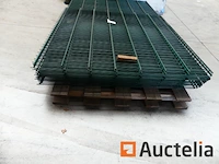 Ref:n010167 - 11 stijve hek panelen betafence nylofor city/nylofor f paneel 6005 220 x 50 - afbeelding 2 van  4