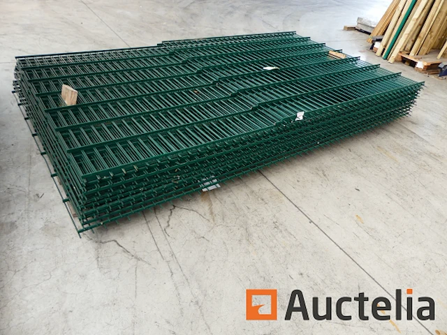 Ref:n010167 - 11 stijve hek panelen betafence nylofor city/nylofor f paneel 6005 220 x 50 - afbeelding 3 van  4