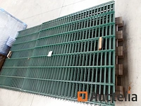 Ref:n010167 - 11 stijve hek panelen betafence nylofor city/nylofor f paneel 6005 220 x 50 - afbeelding 4 van  4