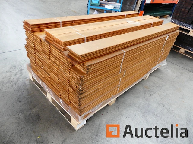 Ref:n010821 - bruin bamboe vlonderhout kik-ko - afbeelding 3 van  4