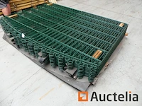 Ref:n030427 - 18 stijve hek panelen betafence decofor arco green 6005 - afbeelding 2 van  4