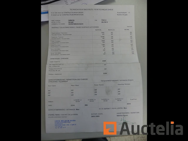 Ref:num imat pli114 - vrachtwagen stoffeerder iveco iveco eurocarg 75e/3.2 - afbeelding 29 van  34