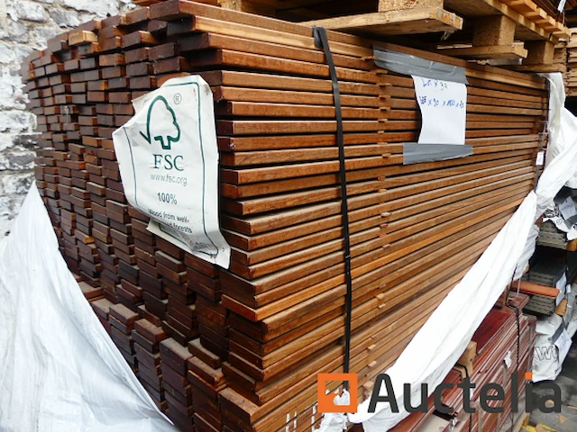 Ref:num inv : 32 - 285 exotisch massief hout - afbeelding 2 van  4