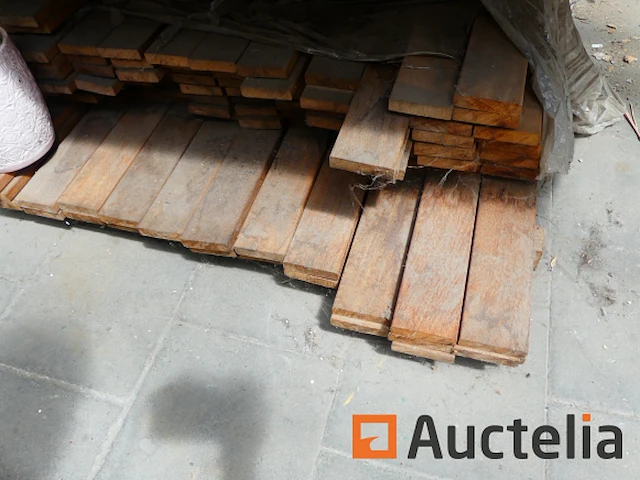 Ref:num inv : 44 - exotisch geschaafd massief hout en afgeronde randen gwp - afbeelding 2 van  4