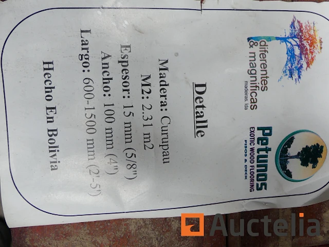 Ref:num inv : 46 - massief houten parket petunos - afbeelding 1 van  8