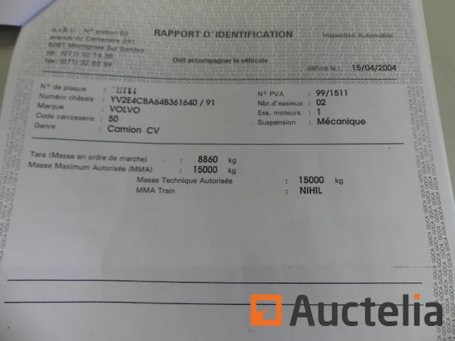 Ref:nummer imat : pli986 - vrachtwagen veegmachine volvo fl6h15. o - afbeelding 27 van  39