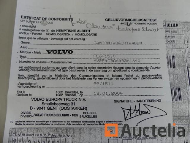 Ref:nummer imat : pli986 - vrachtwagen veegmachine volvo fl6h15. o - afbeelding 34 van  39