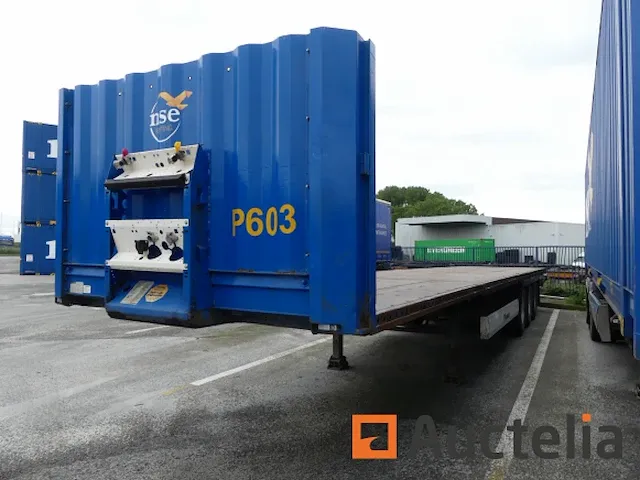 Ref:p601 - semi aanhanger krone sd platte lade - afbeelding 11 van  13