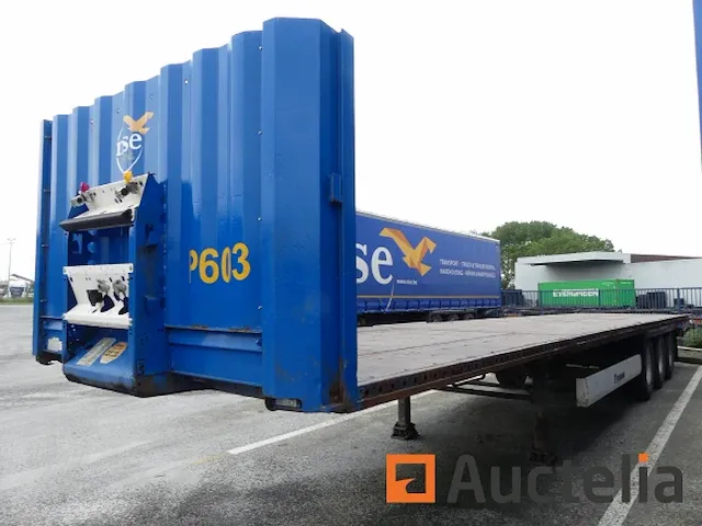 Ref:p601 - semi aanhanger krone sd platte lade - afbeelding 12 van  13