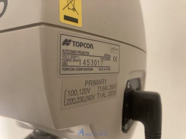 Refractie-unit, opthalmometer topcon - afbeelding 26 van  26
