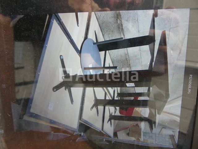 Ref:renkin depot - +/- 30 serveertafel 80x80 - afbeelding 3 van  4