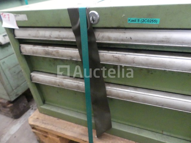 Ref:t7+t8 - 2 lista werkplaatskasten met 3 lades - afbeelding 1 van  4