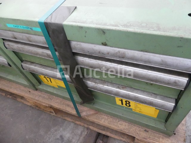 Ref:t7+t8 - 2 lista werkplaatskasten met 3 lades - afbeelding 3 van  4