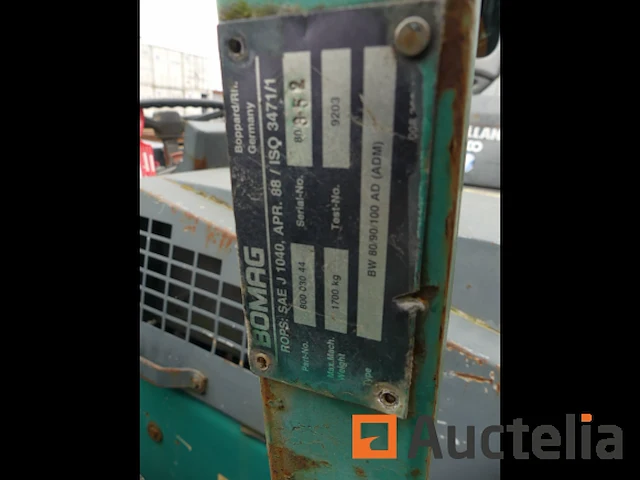 Ref:w24 - bomag bw 80 ad bodemverdichter - afbeelding 11 van  12