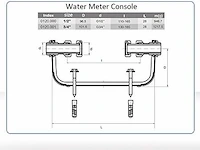 Regelbare verstelbare waterklok console - afbeelding 2 van  3