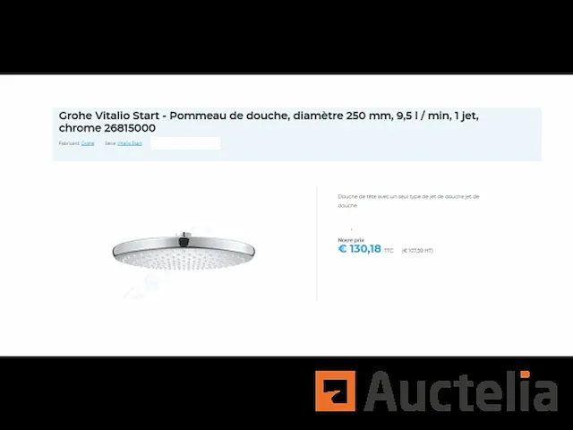Regendouche grohe vitalio start 250 chroom - afbeelding 4 van  4