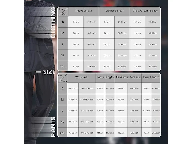 Regenpak navyblauw xxl - afbeelding 4 van  5