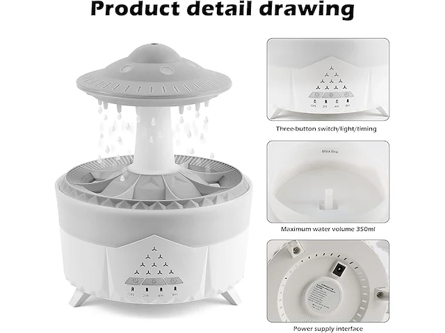 Regenwolken luchtbevochtiger - afbeelding 2 van  5